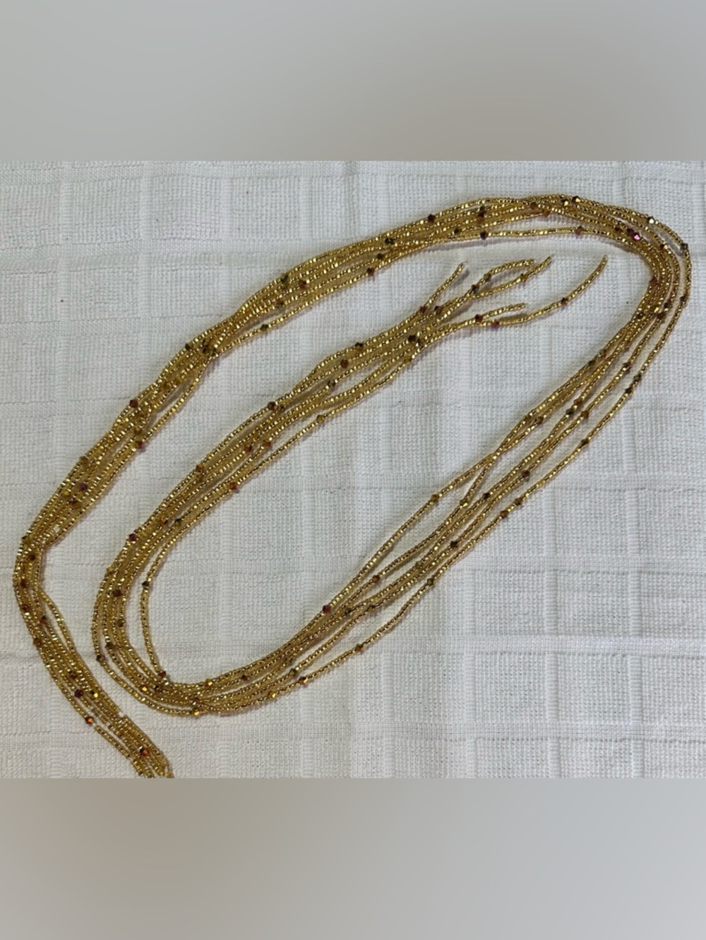 African Waist Beads. Handmade Authentic (Made In Africa) Length Approx. 45"- 50" - Picture 4 of 14